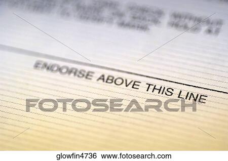 Text on check, close-up View Large Photo Image Stock Photograph - Text on check, close-up. Fotosearch