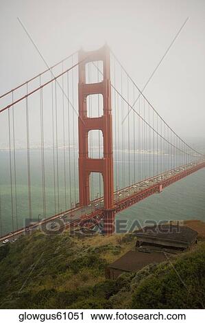 Traffic moving on a bridge, Golden Gate Bridge, San Francisco, California, USA View Large Photo Image Stock Image - Traffic moving on a bridge, Golden Gate Bridge, San Francisco, California, USA. Fotosearch