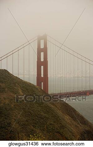 Traffic moving on a bridge, Golden Gate Bridge, San Francisco, California, USA View Large Photo Image Stock Photograph - Traffic moving on a bridge, Golden Gate Bridge, San Francisco, California, USA. Fotosearch