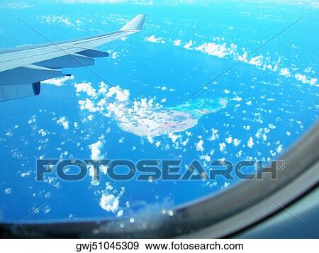 Airplane in flight View Large Photo Image Stock Photo - Airplane in flight. Fotosearch