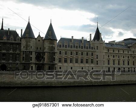 Buildings on the waterfront, Paris, France View Large Photo Image Stock Image - Buildings on the waterfront, Paris, France. Fotosearch