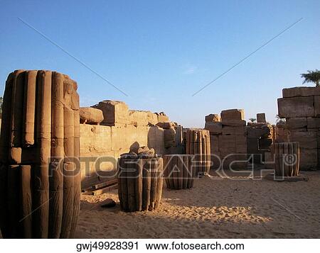 Carved columns in a temple, Temples Of Karnak, Luxor, Egypt View Large Photo Image Stock Image - Carved columns in a temple, Temples Of Karnak, Luxor, Egypt. Fotosearch
