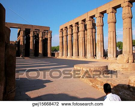 Carved columns of a temple, Temple Of Luxor, Luxor, Egypt View Large Photo Image Stock Image - Carved columns of a temple, Temple Of Luxor, Luxor, Egypt. Fotosearch
