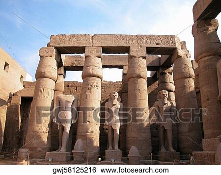 Carving on columns of a temple, Temple Of Luxor, Luxor, Egypt View Large Photo Image Stock Photograph - Carving on columns of a temple, Temple Of Luxor, Luxor, Egypt. Fotosearch