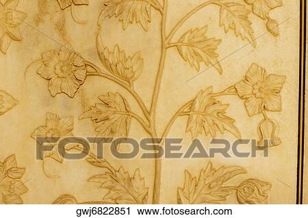 Close-up of a pattern on the wall, Taj Mahal, Agra, Uttar Pradesh, India View Large Photo Image Stock Image - Close-up of a pattern on the wall, Taj Mahal, Agra, Uttar Pradesh, India. Fotosearch