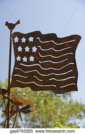 Close-up of a rusted American flag View Large Photo Image Stock Photography - Close-up of a rusted American flag. Fotosearch