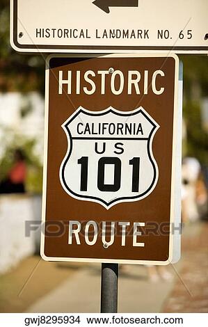 Close-up of a sign for Route 101, San Diego, California, USA View Large Photo Image Picture - Close-up of a sign for Route 101, San Diego, California, USA. Fotosearch