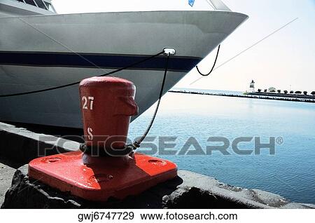 Close-up of a yacht moored at a harbor, Lake Michigan, Chicago, Illinois, USA View Large Photo Image Stock Photo - Close-up of a yacht moored at a harbor, Lake Michigan, Chicago, Illinois, USA. Fotosearch