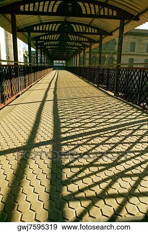 Close-up of an elevated walkway, Spain View Large Photo Image Stock Photo - Close-up of an elevated walkway, Spain. Fotosearch