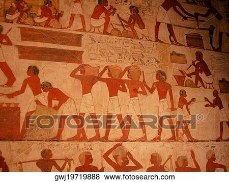 Close-up of paintings on the wall, Egypt View Large Photo Image Stock Photo - Close-up of paintings on the wall, Egypt. Fotosearch