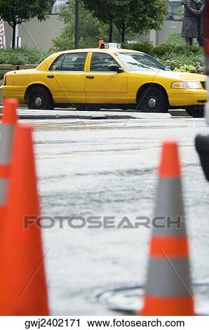 Close-up of traffic cones on a road, Chicago, Illinois, USA View Large Photo Image Stock Image - Close-up of traffic cones on a road, Chicago, Illinois, USA. Fotosearch