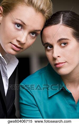 Close-up of two businesswomen View Large Photo Image Stock Photography - Close-up of two businesswomen. Fotosearch