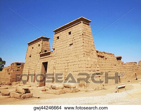 Entrance of a temple, Temples Of Karnak, Luxor, Egypt View Large Photo Image Picture - Entrance of a temple, Temples Of Karnak, Luxor, Egypt. Fotosearch