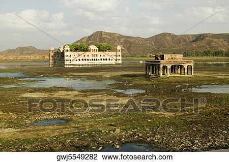 Facade of a palace, Water Palace, Jaipur, Rajasthan, India View Large Photo Image Stock Image - Facade of a palace, Water Palace, Jaipur, Rajasthan, India. Fotosearch
