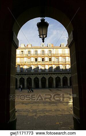 Facade of an arched gateway, Spain View Large Photo Image Stock Image - Facade of an arched gateway, Spain. Fotosearch