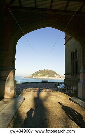Facade of an arched gateway, Spain View Large Photo Image Stock Photo - Facade of an arched gateway, Spain. Fotosearch
