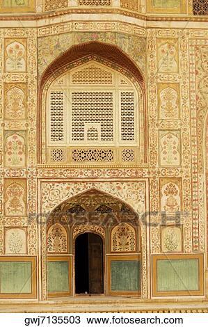 Facade of fort, Amber Fort, Jaipur, Rajasthan, India View Large Photo Image Stock Image - Facade of fort, Amber Fort, Jaipur, Rajasthan, India. Fotosearch