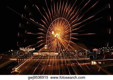 Ferris wheel lit up at night, Navy Pier Park, Chicago, Illinois, USA View Large Photo Image Stock Photography - Ferris wheel lit up at night, Navy Pier Park, Chicago, Illinois, USA. Fotosearch