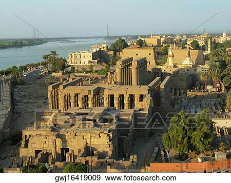 High angle view of a city, Temple Of Luxor, Luxor, Egypt View Large Photo Image Stock Photo - High angle view of a city, Temple Of Luxor, Luxor, Egypt. Fotosearch