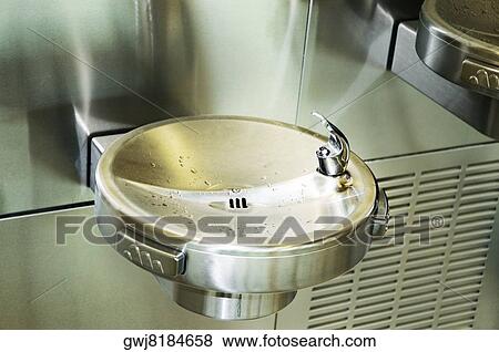 High angle view of a drinking water fountain View Large Photo Image Stock Photo - High angle view of a drinking water fountain. Fotosearch