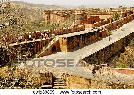 High angle view of a group of people walking, Jaigarh Fort, Jaipur, Rajasthan, India View Large Photo Image Stock Image - High angle view of a group of people walking, Jaigarh Fort, Jaipur, Rajasthan, India. Fotosearch