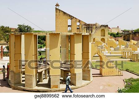 High angle view of a person walking in an observatory, Jantar Mantar, Jaipur, Rajasthan, India View Large Photo Image Stock Image - High angle view of a person walking in an observatory, Jantar Mantar, Jaipur, Rajasthan, India. Fotosearch