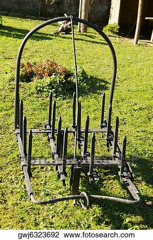 High angle view of an antique plough, Spain View Large Photo Image Stock Image - High angle view of an antique plough, Spain. Fotosearch