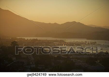 High angle view of boats in a lake View Large Photo Image Stock Photo - High angle view of boats in a lake. Fotosearch