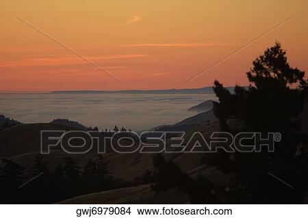 High angle view of clouds around a hill, Mt. Tamalpais State Park, California, USA View Large Photo Image Picture - High angle view of clouds around a hill, Mt. Tamalpais State Park, California, USA. Fotosearch