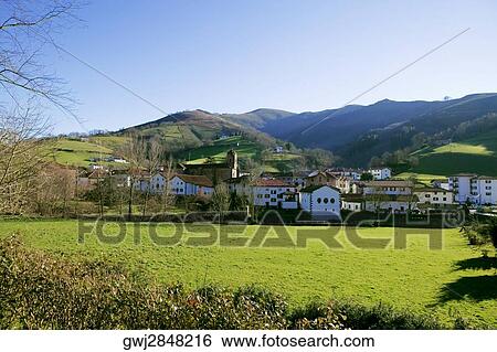 High angle view of houses on the hillside, Spain View Large Photo Image Stock Photograph - High angle view of houses on the hillside, Spain. Fotosearch