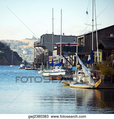 High angle view of yachts in Sausalito, California, USA View Large Photo Image Stock Image - High angle view of yachts in Sausalito, California, USA. Fotosearch