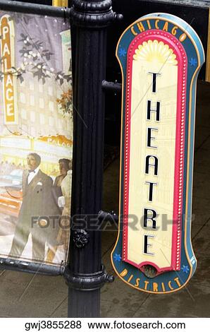 High section view of a theatre sign, Chicago Theatre District, Chicago, Illinois, USA View Large Photo Image Stock Photo - High section view of a theatre sign, Chicago Theatre District, Chicago, Illinois, USA. Fotosearch