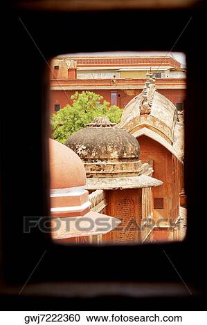 High section view of domes seen through a window, City Palace, Jaipur, Rajasthan, India View Large Photo Image Stock Image - High section view of domes seen through a window, City Palace, Jaipur, Rajasthan, India. Fotosearch