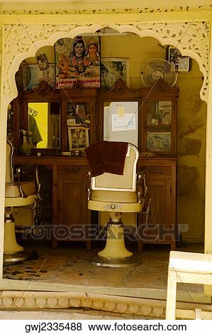 Interiors of a barber shop, Jaisalmer, Rajasthan, India View Large Photo Image Stock Photo - Interiors of a barber shop, Jaisalmer, Rajasthan, India. Fotosearch