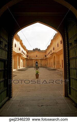 Interiors of a fort, Nahargarh Fort, Jaipur, Rajasthan, India View Large Photo Image Stock Photo - Interiors of a fort, Nahargarh Fort, Jaipur, Rajasthan, India. Fotosearch