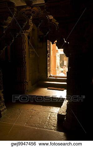 Interiors of a temple seen from a window, Jain Temple, Jaisalmer, Rajasthan, India View Large Photo Image Stock Photograph - Interiors of a temple seen from a window, Jain Temple, Jaisalmer, Rajasthan, India. Fotosearch