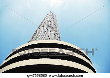 Low angle of a building, John Hancock Tower, Chicago, Illinois, USA View Large Photo Image Stock Image - Low angle of a building, John Hancock Tower, Chicago, Illinois, USA. Fotosearch