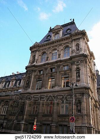 Low angle view of a building, Paris, France View Large Photo Image Stock Photo - Low angle view of a building, Paris, France. Fotosearch