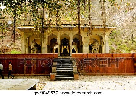 Stock Photo - Low angle view of a building, Royal Gaitor, Jaipur, Rajasthan, India. Fotosearch