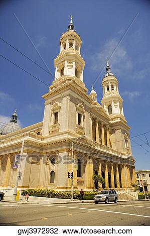 Low angle view of a church, St. Ignatius Church, San Francisco, California View Large Photo Image Stock Image - Low angle view of a church, St. Ignatius Church, San Francisco, California. Fotosearch