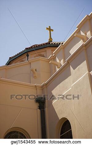 Low angle view of a church View Large Photo Image Stock Photography - Low angle view of a church. Fotosearch