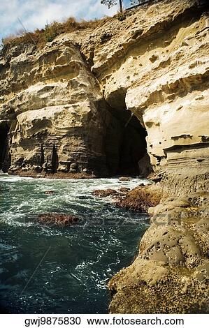 Low angle view of a cliff, La Jolla Reefs, San Diego Bay, California, USA View Large Photo Image Stock Image - Low angle view of a cliff, La Jolla Reefs, San Diego Bay, California, USA. Fotosearch