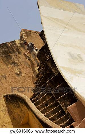 Low angle view of a curved wall, Jantar Mantar, Jaipur, Rajasthan, India View Large Photo Image Stock Photography - Low angle view of a curved wall, Jantar Mantar, Jaipur, Rajasthan, India. Fotosearch