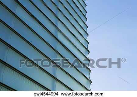 Low angle view of a glass front of a building, Spain View Large Photo Image Picture - Low angle view of a glass front of a building, Spain. Fotosearch