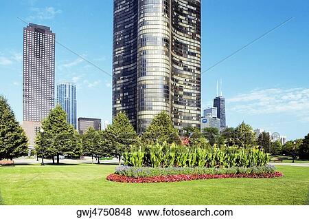Low angle view of a tower, Lake Point Tower, Chicago, Illinois, USA View Large Photo Image Stock Photo - Low angle view of a tower, Lake Point Tower, Chicago, Illinois, USA. Fotosearch