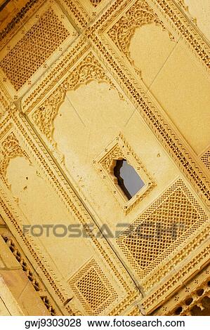 Low angle view of a window, Jaisalmer, Rajasthan, India View Large Photo Image Stock Photo - Low angle view of a window, Jaisalmer, Rajasthan, India. Fotosearch
