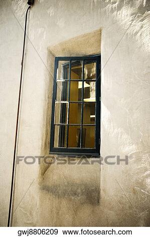 Low angle view of a window on a stucco wall, San Diego, California, USA View Large Photo Image Stock Photo - Low angle view of a window on a stucco wall, San Diego, California, USA. Fotosearch