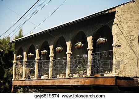 Low angle view of an arched balcony, California, USA View Large Photo Image Picture - Low angle view of an arched balcony, California, USA. Fotosearch