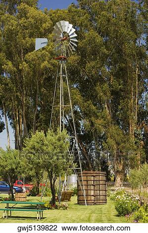 Low angle view of an industrial windmill View Large Photo Image Stock Image - Low angle view of an industrial windmill. Fotosearch