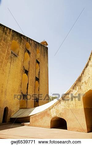 Low angle view of an observatory, Jantar Mantar, Jaipur, Rajasthan, India View Large Photo Image Stock Image - Low angle view of an observatory, Jantar Mantar, Jaipur, Rajasthan, India. Fotosearch
